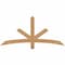 Ekena Millwork Alberta Smooth Timber Gable Bracket, Western Red Cedar, 60"W x 27"H x 1 1/2"D x 3 1/2"F, 11/12 Pitch GBW060X27X0204ALB00SWR - alternate 1